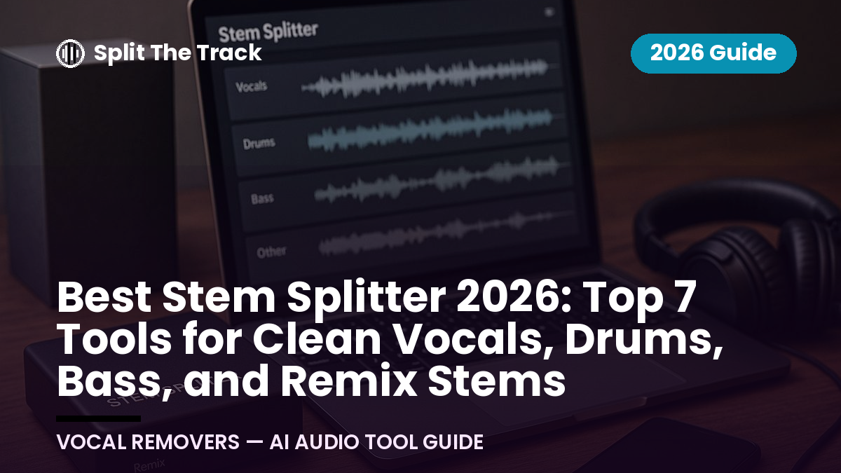 Best Stem Splitter 2026: Top 7 Tools for Clean Vocals, Drums, Bass, and Remix Stems