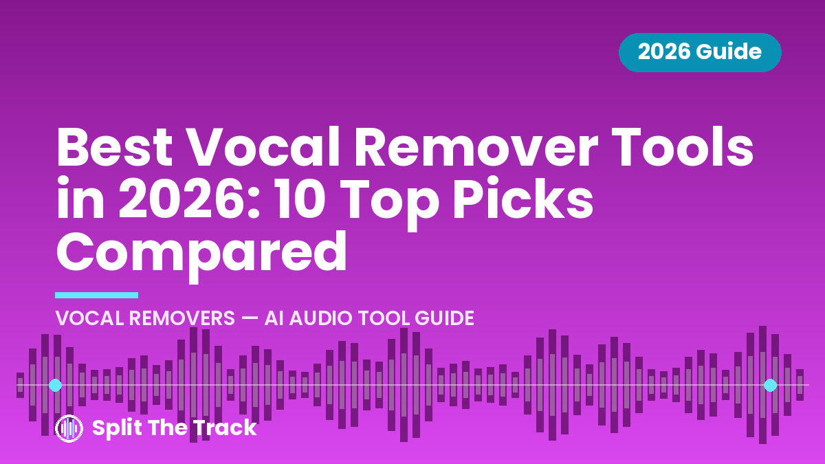 Best Vocal Remover Tools in 2026: 10 Top Picks Compared