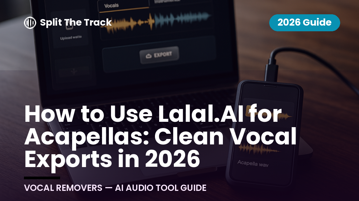 How to Use Lalal.AI for Acapellas: Clean Vocal Exports in 2026