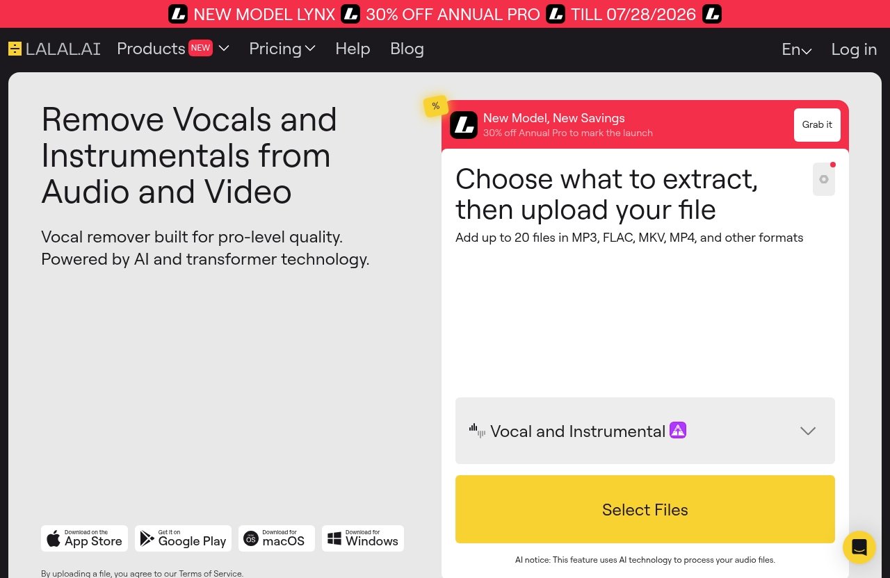 Lalal official website - is lalal.ai good for music producers