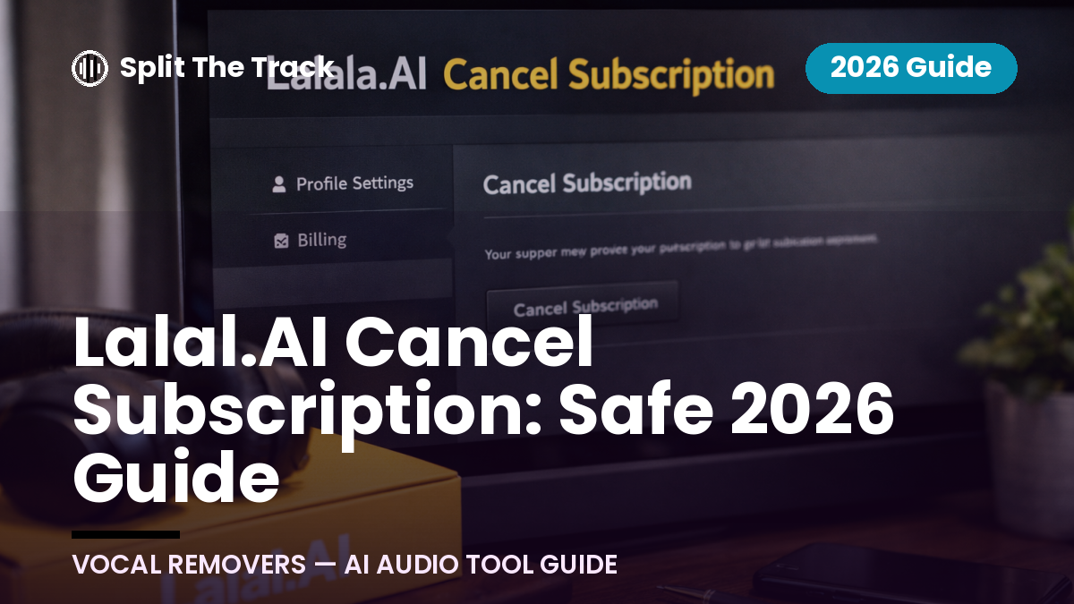 Lalal.AI Cancel Subscription: Safe 2026 Guide